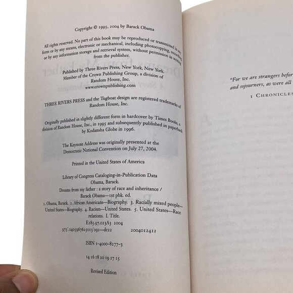 Dreams From My Father By Barack Obama Paperback - Picture 3 of 14